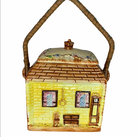 VTG Price Bros "Ye Olde Fireside" Biscuit Barrel! - Picture 3 of 7